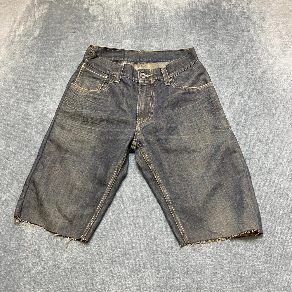 Vintage Levi's 514 Bermuda Shorts Mens 34x34 Blue Cotton Mid Rise Slim Straight
